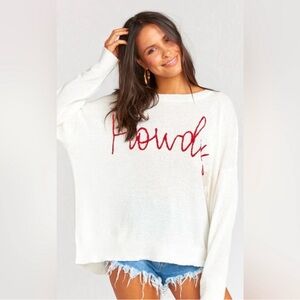 Show Me Your MuMu White Howdy Sweater
